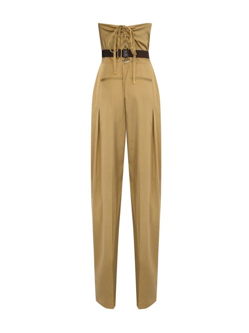 Tuta in lyocell stretch con lacci criss-cross Elisabetta Franchi | TU05152E2032